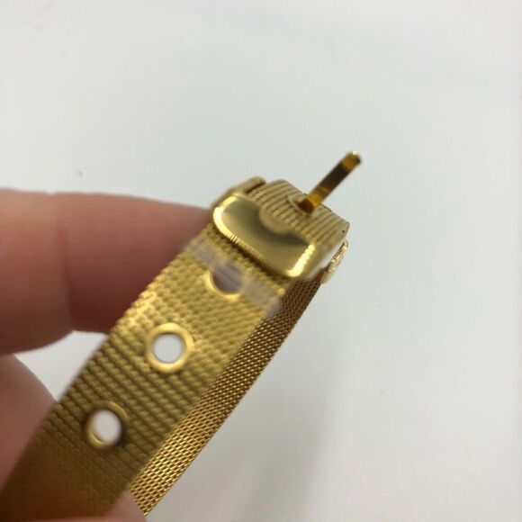 18K Gold Plated Stainless Steel Buckle Style Bracelet Waterproof Hypoall… - Picture 5 of 13